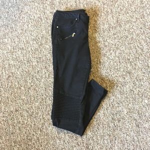 Zara black MOTO pants size 8